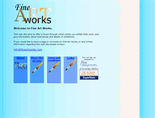 Tablet Screenshot of fineartworks.com